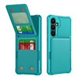 thumbnail image 1 of Decase Wallet Case for Samsung Galaxy S25, PU Leather/Plastic Wallet Phone Case with Magnetic Button Closure Credit Card Holder Slots, Stand Function, Lightweight Solid Fold Cover,Green, 1 of 6