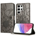 thumbnail image 1 of Decase Wallet Case for Samsung Galaxy S25 Ultra Case with Card Holder,Sunflower Pattern Leather Phone Case with Kickstand Magnetic Closure Shockproof Cover Fits for Samsung Galaxy S25 Ultra,Gray, 1 of 6