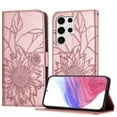 thumbnail image 1 of Decase Wallet Case for Samsung Galaxy S25 Ultra Case with Card Holder,Sunflower Pattern Leather Phone Case with Kickstand Magnetic Closure Shockproof Cover Fits for Samsung Galaxy S25 Ultra,Rosegold, 1 of 6