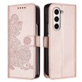 thumbnail image 1 of Decase Wallet Case for Samsung Galaxy Z Fold4,Galaxy Z Fold 4 Ultra Thin Premium PU Leather Card Holder Phone Cover Embossed Shockproof Case Compatible with Samsung Z Fold4 5G - Rosegold, 1 of 7