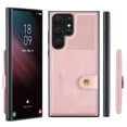 thumbnail image 1 of Decase Wallet Case for Samsung S24 Ultra with Detachable Card Slots Holder [Support Wireless Charging] Retro PU Leather Magnetic Thin Phone Cover Compatible for Samsung Galaxy S24 Ultra,Pink, 1 of 8