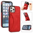 thumbnail image 1 of Decase Wallet Case for iPhone 13 Pro Max PU Leather Case with Card Slot Kickstand Ultra Thin Men Women Shockproof Case Red,For iPhone 13 Pro Max, 1 of 7