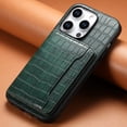 thumbnail image 1 of Decase Wallet Case for iPhone 15 Pro Max,Premium Crocodile Texture PU Leather Double Magnetic Clasp Back Flip Holder Case Business Style Card Slots Case Compatible with Apple iPhone 15 Pro Max - Green, 1 of 10