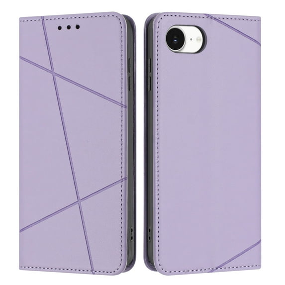 Decase Wallet Case for iPhone 16e with Credit Card Holder,PU Leather Folio Flip Kickstand Protective Shockproof Cover Compatible with Apple iPhone 16e Phone Case,Purple