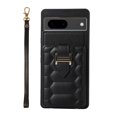thumbnail image 1 of Decase Wallet Cover For Google Pixel 6a,Premium Leather Shockproof Phone Shell With Back Flip Card Slots & Ring Kickstand & Hand Strap & Crossbody Strap - black, 1 of 6