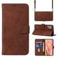 thumbnail image 1 of Decase Wallet Magnetic phone Case for Samsung Galaxy S23 Ultra , Premium PU Leather Removable Adjustable Crossbody Shoulder Strap Stand Magnetic Card Slots Kickstand Shockproof Case Cover,Brown, 1 of 11