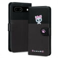thumbnail image 1 of Decase Wallet Phone Case for Google Pixel 8 Pro, Cute Pattern PU Leather Case with Magnetic Clasp Credit Card Slot Stand Shockproof Full Body Protection Cover, F, 1 of 7