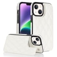 thumbnail image 1 of Decase Wallet Shell for Apple iPhone 15 Plus,Premium Stylish PU Leather Purely Hand-sewn Back Wallet Phone Cover With Magnetic Clasp & Card Slots Kickstand for iPhone 15 Plus - White, 1 of 8