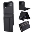 thumbnail image 1 of Decase Wallet Shell Cover Case for Samsung Galaxy Z Flip 5, Luxury PU Leather Anti-Scratch Shock Absorption Card Credit Card Holder Slot Thin Phone Protective Cover for Samsung Z Flip 5,Black, 1 of 10
