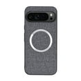 thumbnail image 1 of Decase for Google Pixel 9 Pro XL Case Compatible with Magsafe,Google Pixel 9 Pro XL Phone Case Soft Silicone Bumper Luxury Fabric Texture Cover,Gray, 1 of 6