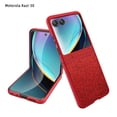 thumbnail image 1 of Decase for Motorola Razr 50 2024 Case with Screen Protector, Glitter Sparkle Bumper Cover Glamorous Bling Shiny Phone Case,Red, 1 of 8