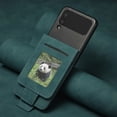 thumbnail image 1 of Decase for Samsung Galaxy Z Flip 4 5G Case, Shockproof Magnetic PU Leather Ultra Slim Durable Card Holder Protective Phone Cover, Green, 1 of 5