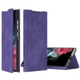 thumbnail image 1 of Decase forSamsung Galaxy S22 Plus, Slim Thin Magnetic Wallet Card Holder Stand,Shockproof Flip PU Leather Anti-Fingerprint Protective Case Cover,Support Wireless Charging, purple, 1 of 8