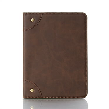 Decase for iPad 10th Generation 10.9" 2022 Leather Tablet Shell,Premium Business Style Rugged Protection Shockproof Slim Cover with Kickstand & Leather Wallet Card Slots Holder for iPad 10th,Brown