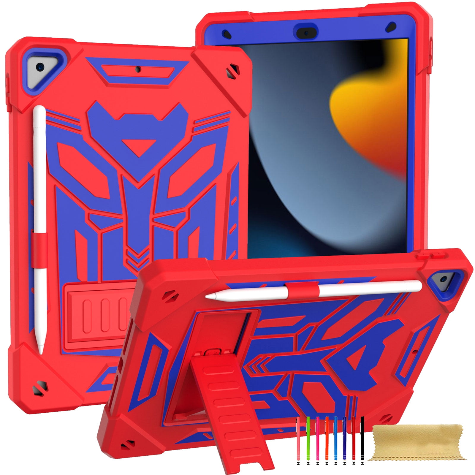 TECHGEAR D-Fence Robuuste Hoes Voor IPad 10.2 (8e & 7e Gen) – Met Standaard, Sleep/wake, En Schermbeschermer – Oranje