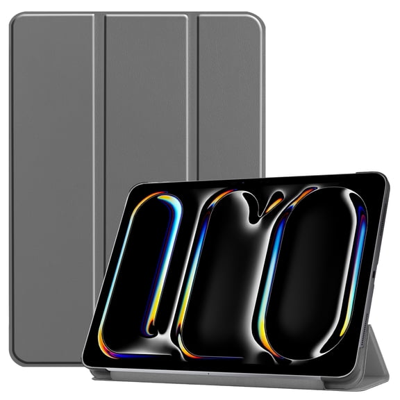 Decase for iPad Air 11 Inch 2024 Case [Auto Wake/Sleep],Premium Folio Stand Cover with Soft TPU Smart Back Tablet Shell for iPad Air 11 Inch (M4) 5th Generation 2024,Gray