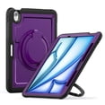 thumbnail image 1 of Decase for iPad Air 11-inch M3 (2025) / M2 (2024) Case,Rugged Shockproof Tablet Cover w/ 360° Rotating Hand Strap Foldable Hidden Stand,for iPad Air 11 Inch M3 2025/M2 2024 (Air 7th/6th Gen),Purple, 1 of 9
