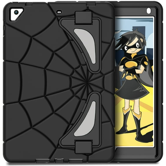 Decase iPad Case 9.7 inch for iPad 6th/5th iPad Air 2 Case, Heavy Duty Shockproof Rugged Protective iPad Case with Stand for Kids Boys Children 9.7 inch ,A