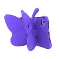 thumbnail image 1 of Decase for iPad Mini Tablet Case,3D Cute Butterfly Pattern Child Proof Tablet Shell Drop Protection Kickstand Hybrid Protective Case for iPad mini 5th/4th/3rd/2nd/1st Gen , Purple, 1 of 7