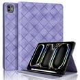thumbnail image 1 of Decase for iPad Pro 11 Inch Case 2024 5th Gen(M4) Cover with Pencil Holder/Pockets,Auto Wake/Sleep,Folio Stand Embossed PU Leather Smart Wallet Shell for iPad Pro 11 2024 (5th Gen) A2836 A2837,Purple, 1 of 10