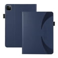 thumbnail image 1 of Decase for iPad Pro 12.9 inch,Premium PU Leather Lightweight Tablet Case with Card Slots Multi-Viewing Stand Magnetic Clasp Shell,for iPad Pro 12.9 inch 2022/2021/2020/2018 6th/5th/4th/3rd Gen - Blue, 1 of 8