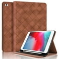 thumbnail image 1 of Decase for iPad mini 5/4/3/2/1 (7.9") Cover with Pencil Holder/Pockets,Auto Wake/Sleep,Folio Stand Embossed PU Leather Smart Wallet Shell for 7.9 inch Apple iPad mini 5th/4th/3rd/2nd/1st Gen,Brown, 1 of 10