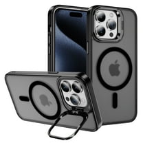 Decase for iPhone 11 Pro Max with Hidden Camera Stand,Translucent Case PC   TPU Phone Cover [Compatible with Mag-Safe] Ultra Thin Matte Shockproof Case for Apple iPhone 11 Pro Max,Black