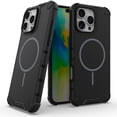 thumbnail image 1 of Decase for iPhone 12 Pro Max Mag-Safe Case,Military-Grade Drop Protection,Built-in Magnet,Heat Dissipation Back Cover,Support Wireless Charging,Shockproof Rugged PC+TPU Bumper Phone Case,Black, 1 of 8