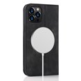 thumbnail image 1 of Decase iPhone 12 Pro Max Wallet Case with RFID Blocking Card Slots Kickstand Magnetic Closure, Protective PU Leather Shockproof Cover Compatible with Magsafe For iPhone 12 Pro Max,Black, 1 of 7