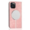 thumbnail image 1 of Decase iPhone 12 Pro Max Wallet Case with RFID Blocking Card Slots Kickstand Magnetic Closure, Protective PU Leather Shockproof Cover Compatible with Magsafe For iPhone 12 Pro Max,Pink, 1 of 7