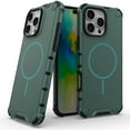 thumbnail image 1 of Decase for iPhone 13 Mag-Safe Case,Military-Grade Drop Protection,Built-in Magnet,Heat Dissipation Back Cover,Support Wireless Charging,Shockproof Rugged PC+TPU Bumper Phone Case,Darkgreen, 1 of 8