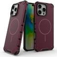 thumbnail image 1 of Decase for iPhone 13 Mag-Safe Case,Military-Grade Drop Protection,Built-in Magnet,Heat Dissipation Back Cover,Support Wireless Charging,Shockproof Rugged PC+TPU Bumper Phone Case,Plum, 1 of 8