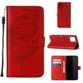 thumbnail image 1 of Decase iPhone 13 Pro Case, Butterfly Patterned Wallet Case, Magnetic Folio Faux Leather with Wrist Strap Credit Card Holder Slots Kickstand Protective Cover For iPhone 13 Pro, Red, 1 of 10