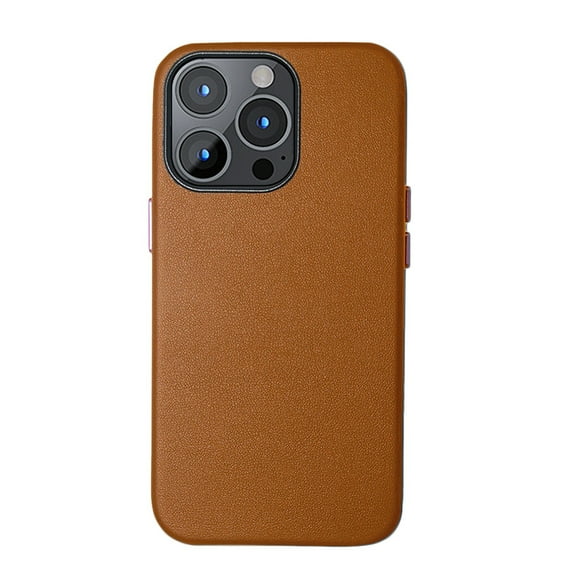 Decase for iPhone 13 Pro,for Women Man Ultra Slim Minimalist Case Business Style Anti-Scratch Shockproof Premium Leather Phone Cover,for Apple iPhone 13 Pro,Brown
