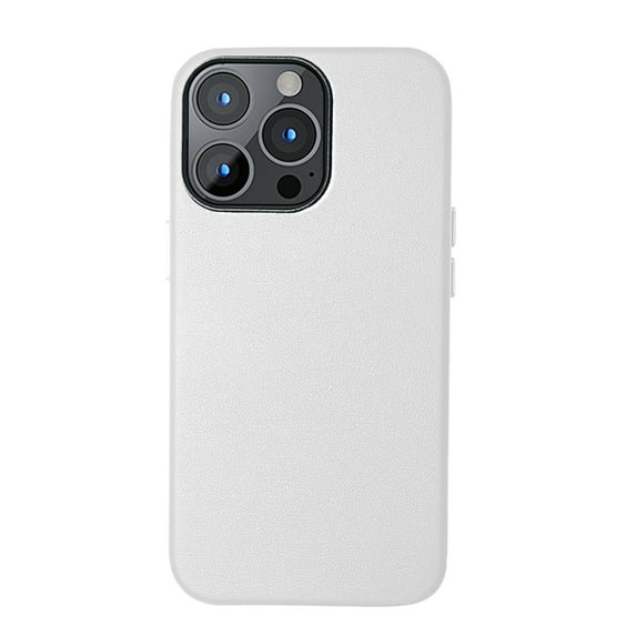 Decase for iPhone 13 Pro,for Women Man Ultra Slim Minimalist Case Business Style Anti-Scratch Shockproof Premium Leather Phone Cover,for Apple iPhone 13 Pro,White