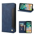 thumbnail image 1 of Decase for iPhone 13,Stylish Premium PU Leather Wallet Folio Flip Case with Card Cash Slots Stand Cover Dual Color Shockproof Anti-Scratch Full Body Protective Shell - Blue, 1 of 7