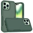 thumbnail image 1 of Decase for iPhone 14 Pro Max 6.7" Case, Dual Layer Shockproof Heavy Duty Rugged Hybrid Sturdy Protective PC + TPU 2 IN 1 Cover Case for Apple iPhone 14 Pro Max, Darkgreen, 1 of 6