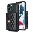 thumbnail image 1 of Decase for iPhone 14 Pro Max Case, Wallet Card Holder Luxury PU Leather Cover Lanyard Crossbody Strap Women Girl Magnetic Clasp Kickstand Heavy Duty Shockproof Protective, Black, 1 of 9