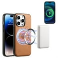 thumbnail image 1 of Decase for iPhone 14 Pro Max Wallet Phone Case,with Magnetic Detachable Card Slot,Compatible with MagSafe,Slim PU Leather Shockproof Kickstand Anti-Fall Magnetic Wallet Case Cover,Khaki, 1 of 11