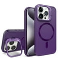 thumbnail image 1 of Decase for iPhone 15 Plus Compatible with MagSafe Case,Built-in Lens Kickstand,Slim Shockproof Anti-Scratch Military Grade Protection Case Cover,Support Magnetic Car Mount,Darkpurple, 1 of 11