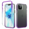 thumbnail image 1 of Decase for iPhone 15 Plus Dual-layer Protection Case,Silm Shockproof Hybrid TPU Bumper Anti-Scratch Crystal Clear Gradient PC Back Cover Drop Proof Protective Phone Case,Purple, 1 of 6