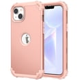 thumbnail image 1 of Decase for iPhone 15 Plus Support Wireless Charging Case,Hybrid Shockproof Anti-Scratch PC Bumper Triple-Layer Protector Phone Hard Back Cover Case for iPhone 15 Plus,Rosegold, 1 of 8