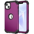 thumbnail image 1 of Decase for iPhone 15 Plus Support Wireless Charging Case,Hybrid Shockproof Anti-Scratch PC Bumper Triple-Layer Protector Phone Hard Back Cover Case for iPhone 15 Plus,Purple, 1 of 8