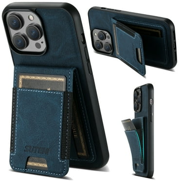 Decase iPhone 15 Plus Wallet Case with Card Holder,Back Flip Case for iPhone 15 Plus for Women Men Shockproof PU Leather Stylish Wallet Phone Shell for Apple 15 Plus - Blue