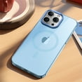 thumbnail image 1 of Decase for iPhone 15 Pro 2023 Compatible with MagSafe Case,Luxury Slim Rugged PC Frame Non-Yellowing Glass Back Cover,Shockproof Lightweight Case for iPhone 15 Pro,Blue, 1 of 7