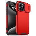 thumbnail image 1 of Decase for iPhone 15 Pro Case Compatible with Mag-safe, PC+TPU Back Cover Magnetic Case with Slide Camera Cover, Slim Case for Apple iPhone 15 Pro 6.1 inch,Red, 1 of 8