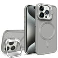 thumbnail image 1 of Decase for iPhone 15 Pro Compatible with MagSafe Case,Built-in Lens Kickstand,Slim Shockproof Anti-Scratch Military Grade Protection Case Cover,Support Magnetic Car Mount,Gray, 1 of 11