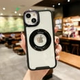 thumbnail image 1 of Decase for iPhone 15 Pro Magnetic Clear Case,Compatible with MagSafe,Slim Shockproof Anti-Scratch Drop Proof Non-Yellowing Anti-Fingerprint Clear Back Cover Case,Black, 1 of 8