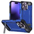thumbnail image 1 of Decase for iPhone 15 Pro Max 2023 Dual-layer Protector Case,Rugged Dorp Proof Shockproof Built-in Invisible Folding Kickstand TPU Bumpe Hard PC Back Cover Case for iPhone 15 Pro Max,Darkblue, 1 of 8