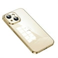 thumbnail image 1 of Decase for iPhone 15 Pro Max 2023,Ultra Slim Fit Clear Scratch-resistant Luxury Plating Flexible TPU Military Grade Shockproof Mag-Safe Magnetic Case Camera Lens Protector Cover - Gold, 1 of 7